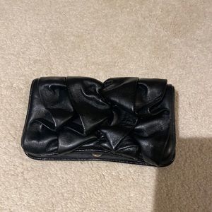LULU Black leather wallet. Great condition.